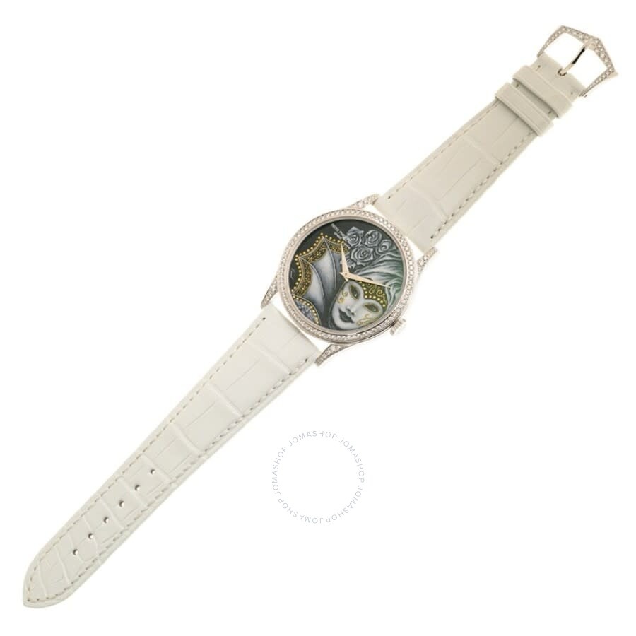 Patek Philippe Calatrava Rare Handcrafts Automatic Diamond Black Dial Ladies Watch 5077-100G-030 - 3