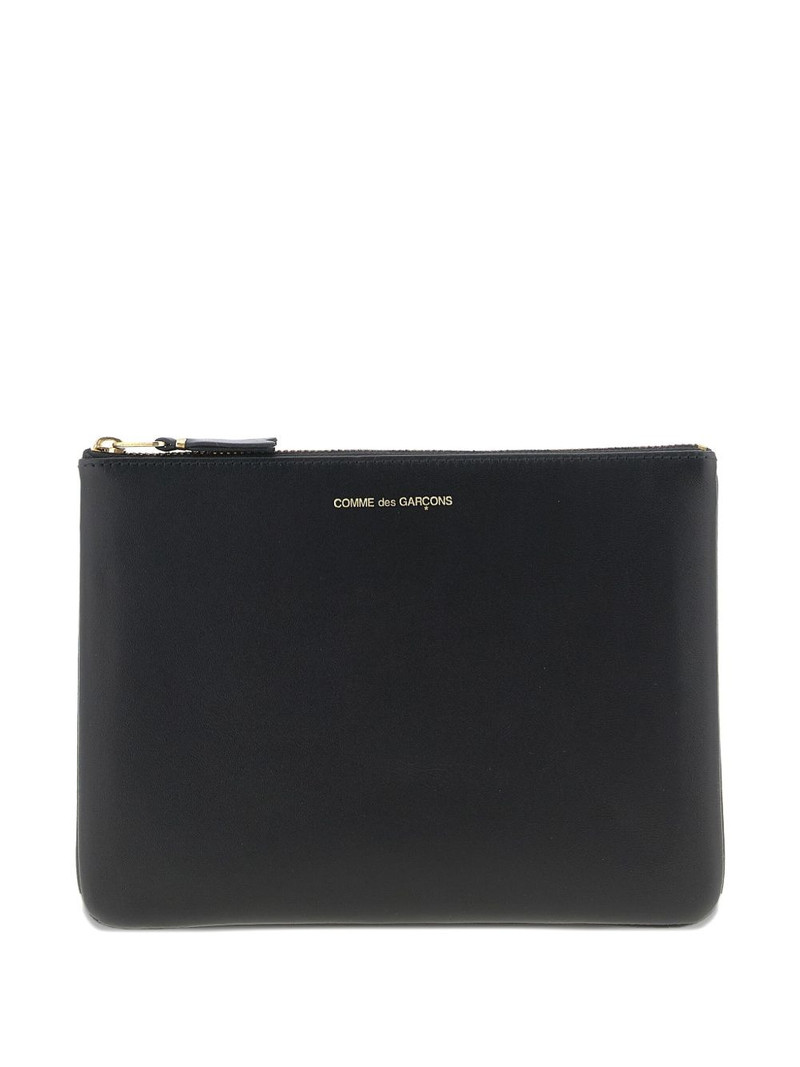 embossed logo zip wallet 1