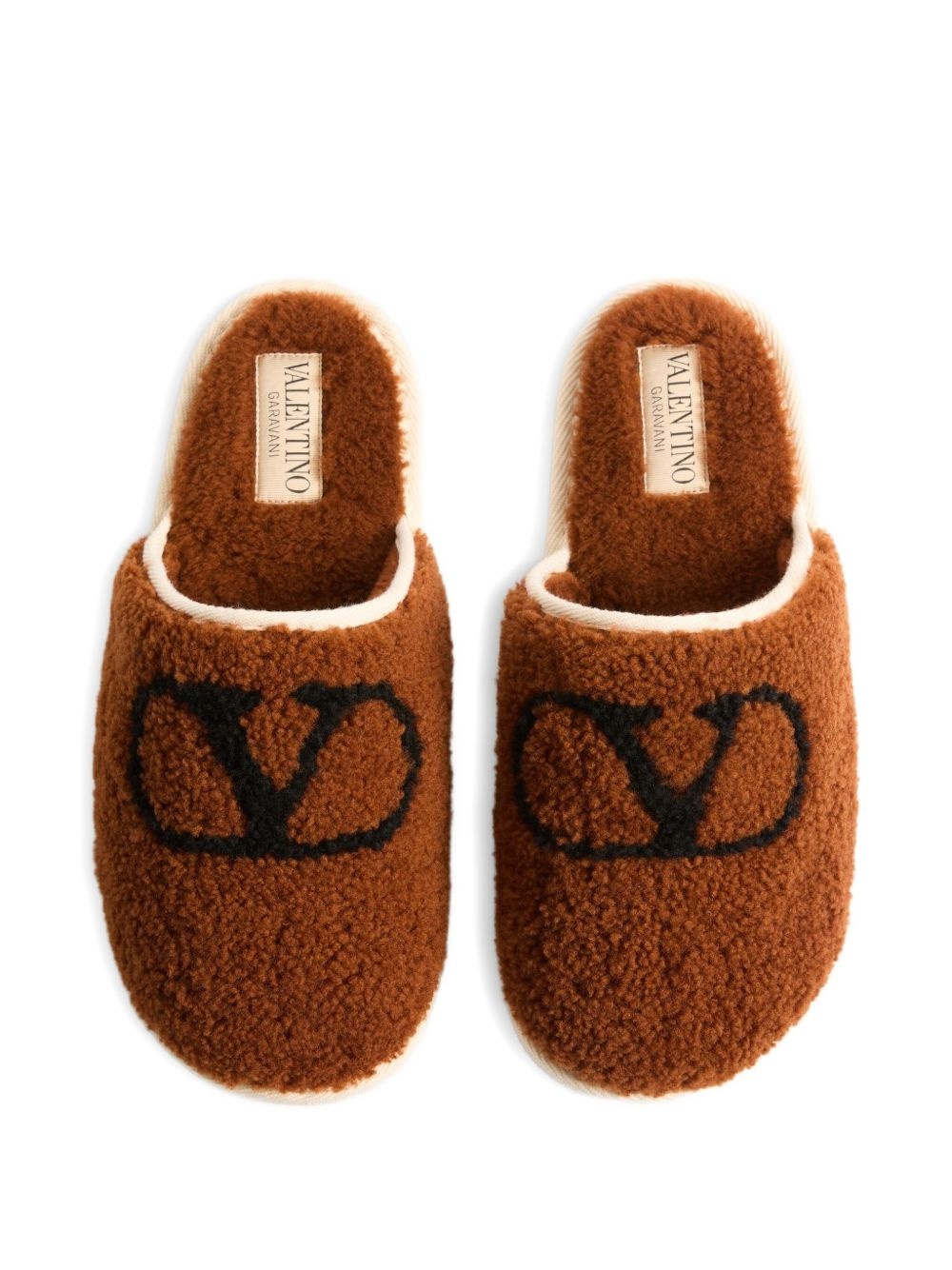 VLogo signature wool slides - 4