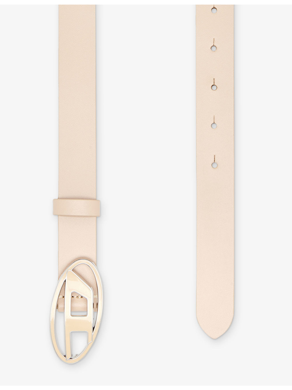B-1DR Logo-Buckle Leather Belt - 2