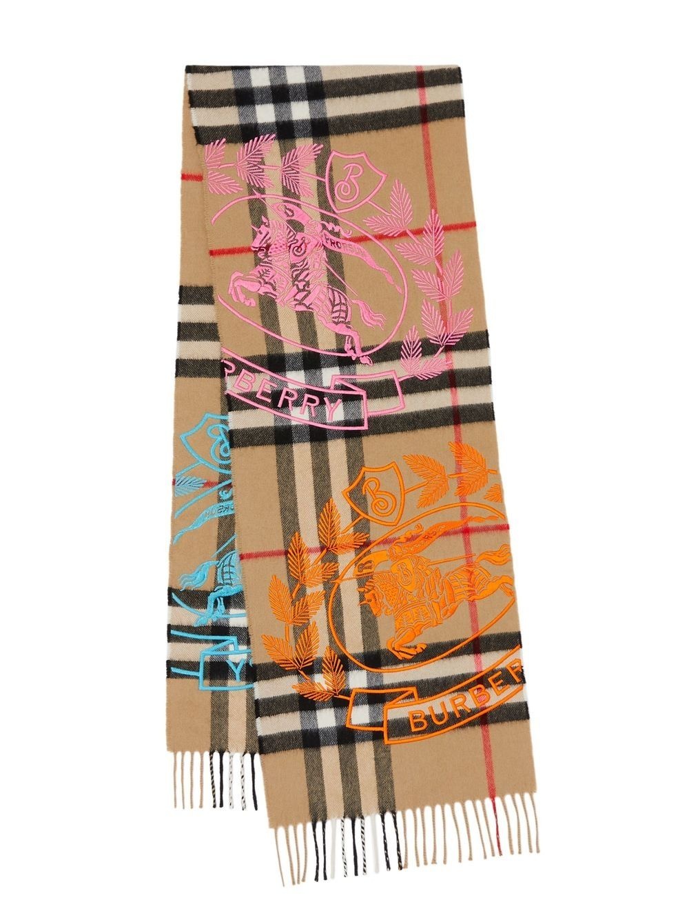 Burberry Cashmere Reversible EKD Scarf