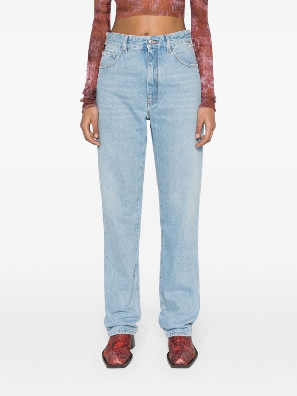 Chocker rhinestone-detailed jeans - 3