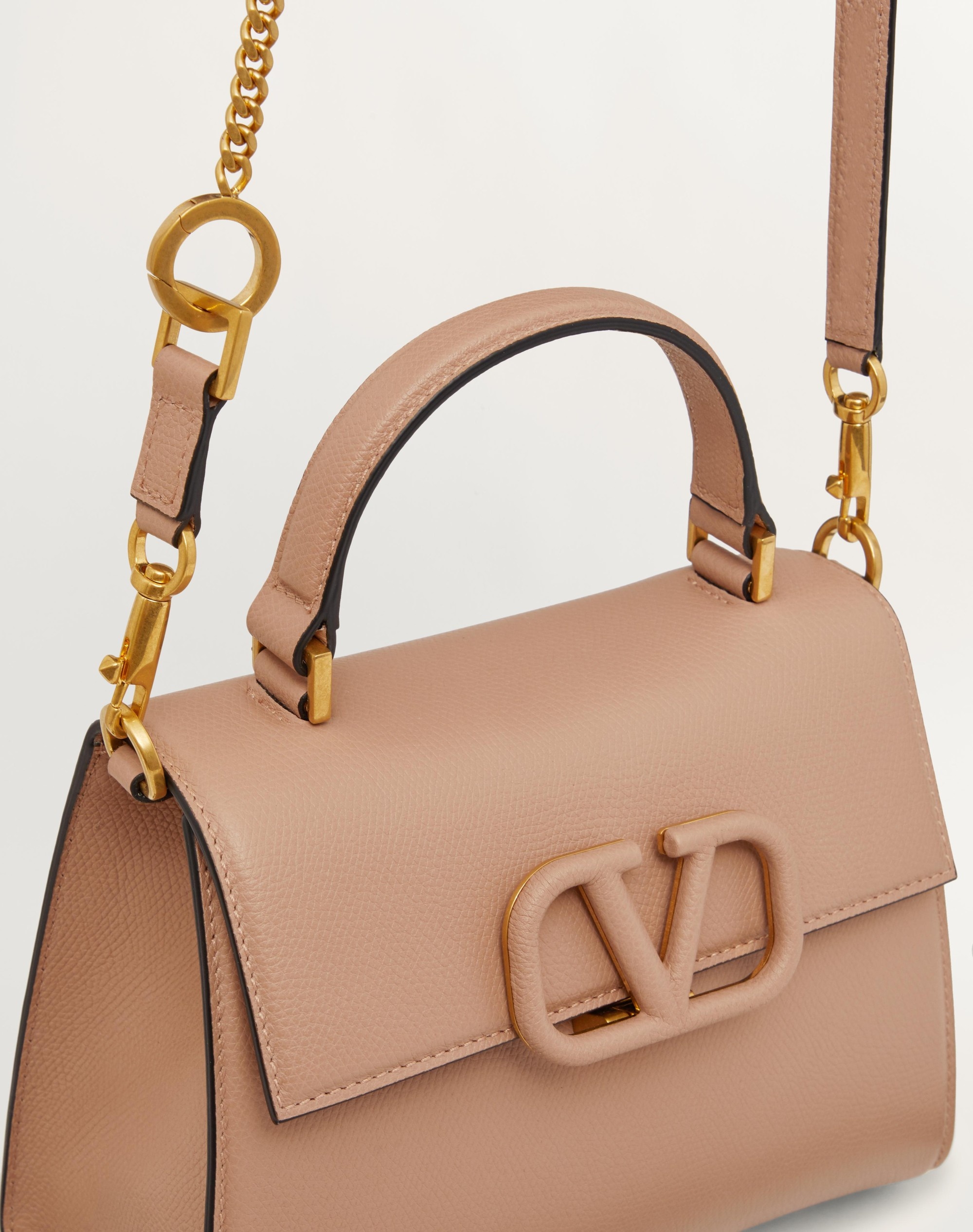 SMALL VSLING GRAINY CALFSKIN HANDBAG - 6