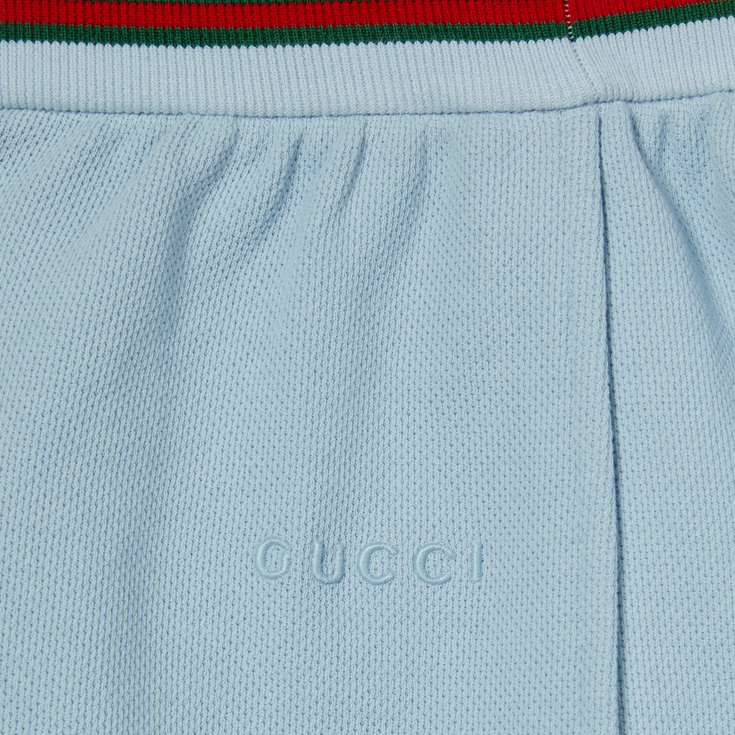 Cotton piquet shorts with Web - 6