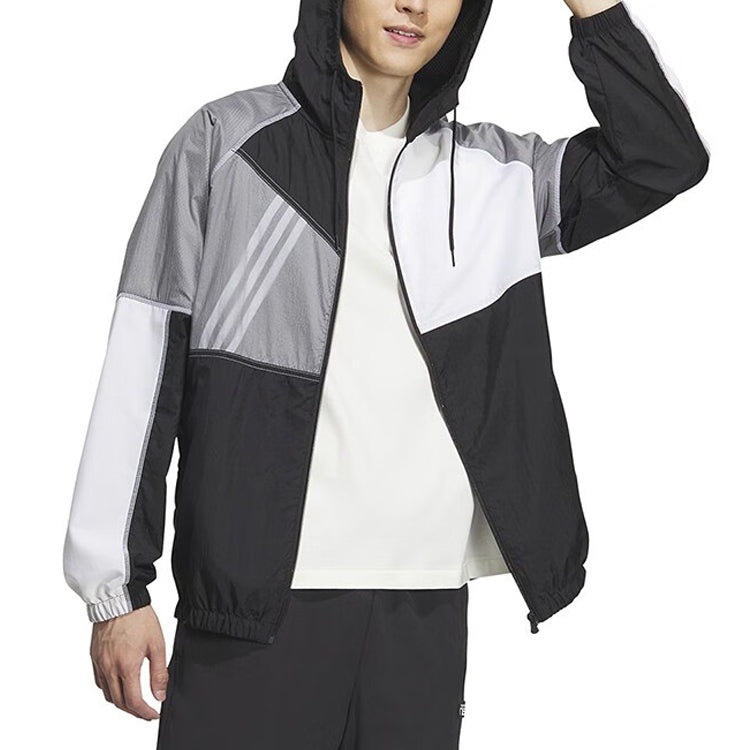 adidas Neo Vibe Collective Windbreaker Jackets 'Black' IA6742 - 4