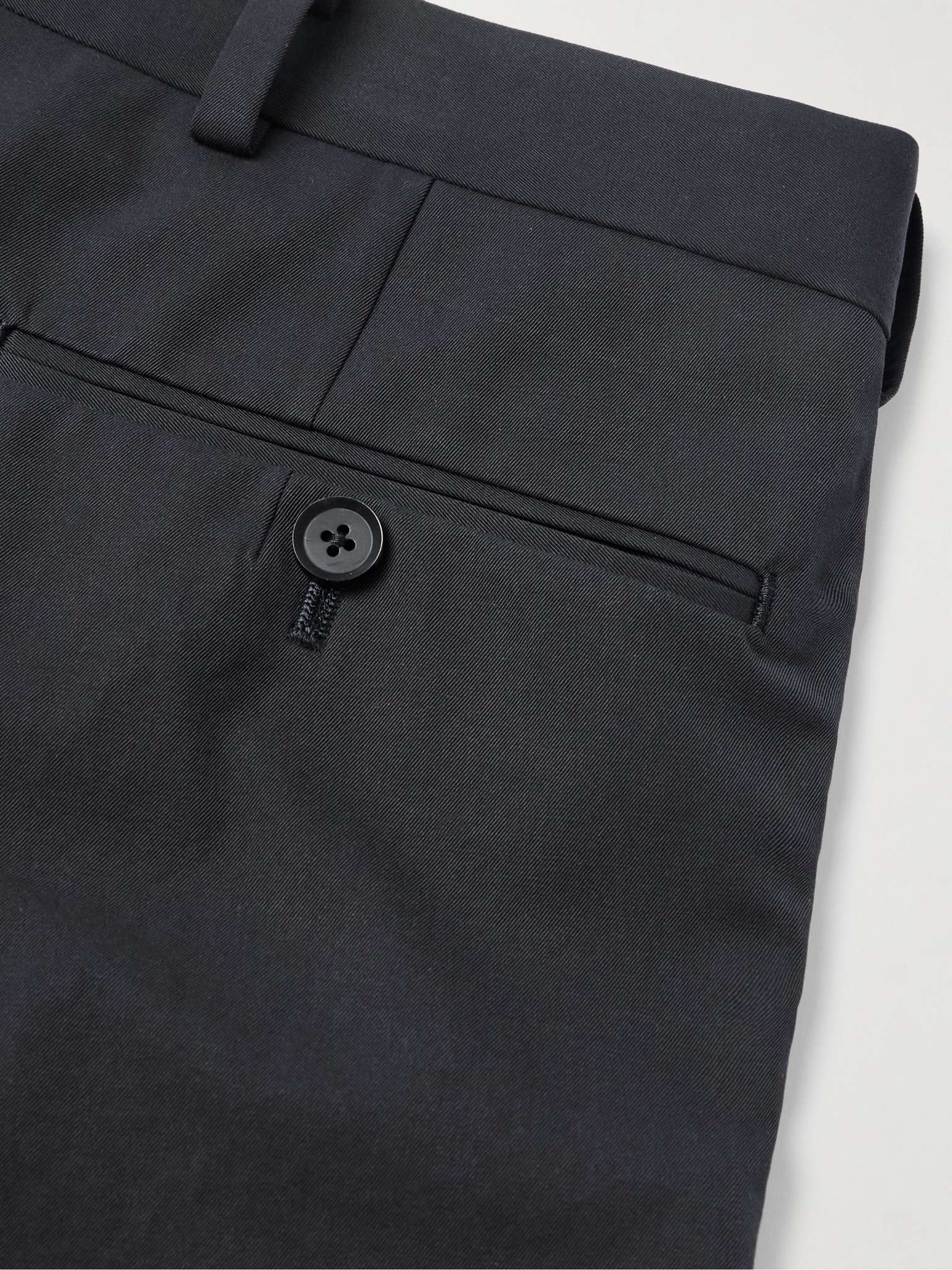 Straight-Leg Pleated Cotton-Gabardine Trousers - 5