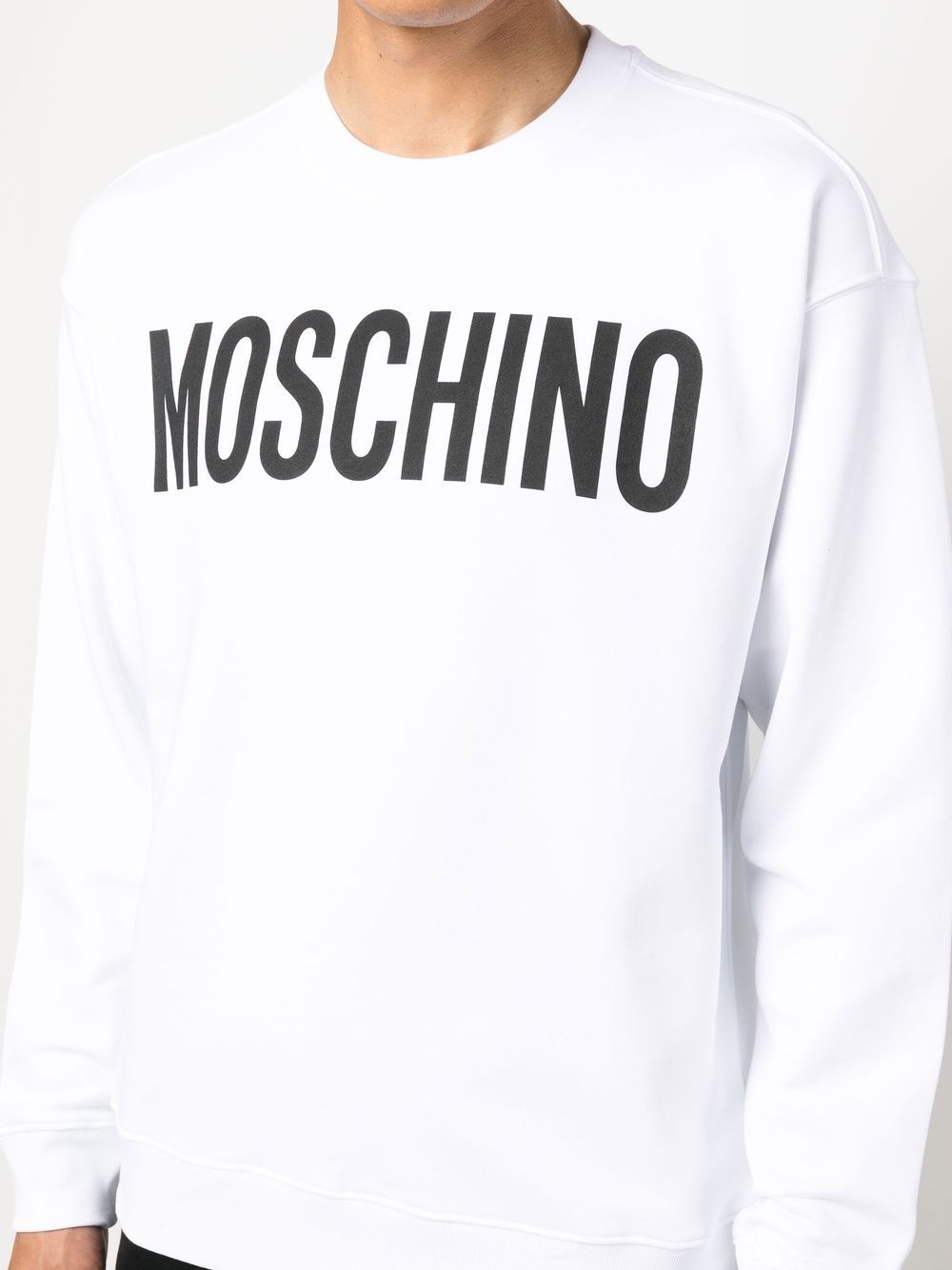 logo-print crew neck sweater - 5