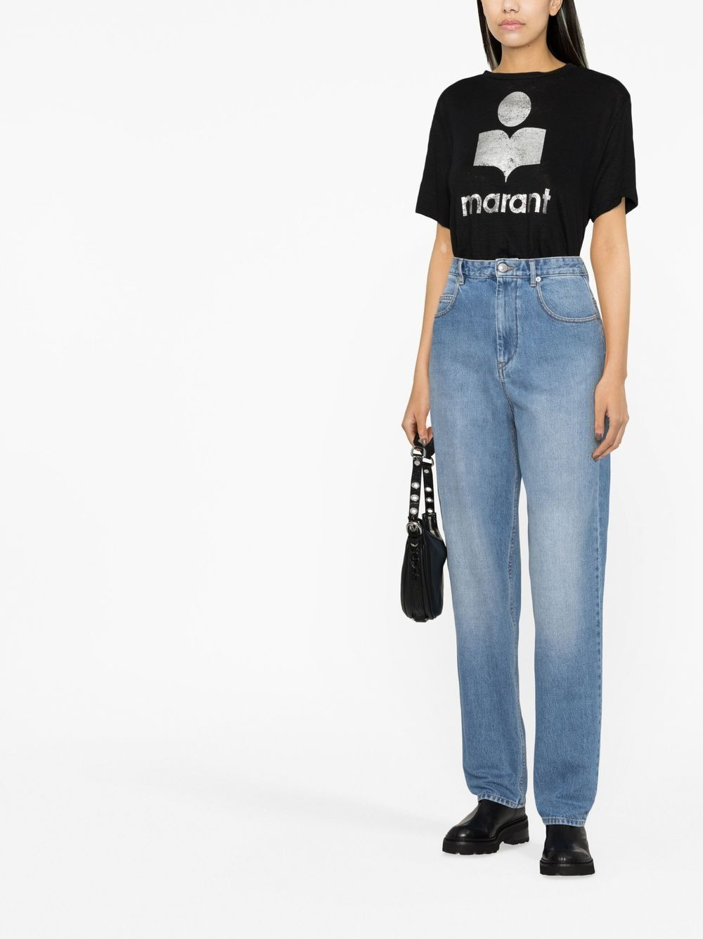 high-waisted boyfriend jeans - 2