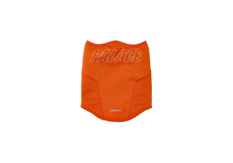 POLARTEC POWERSTRETCH FACE WARMER ORANGE - 1