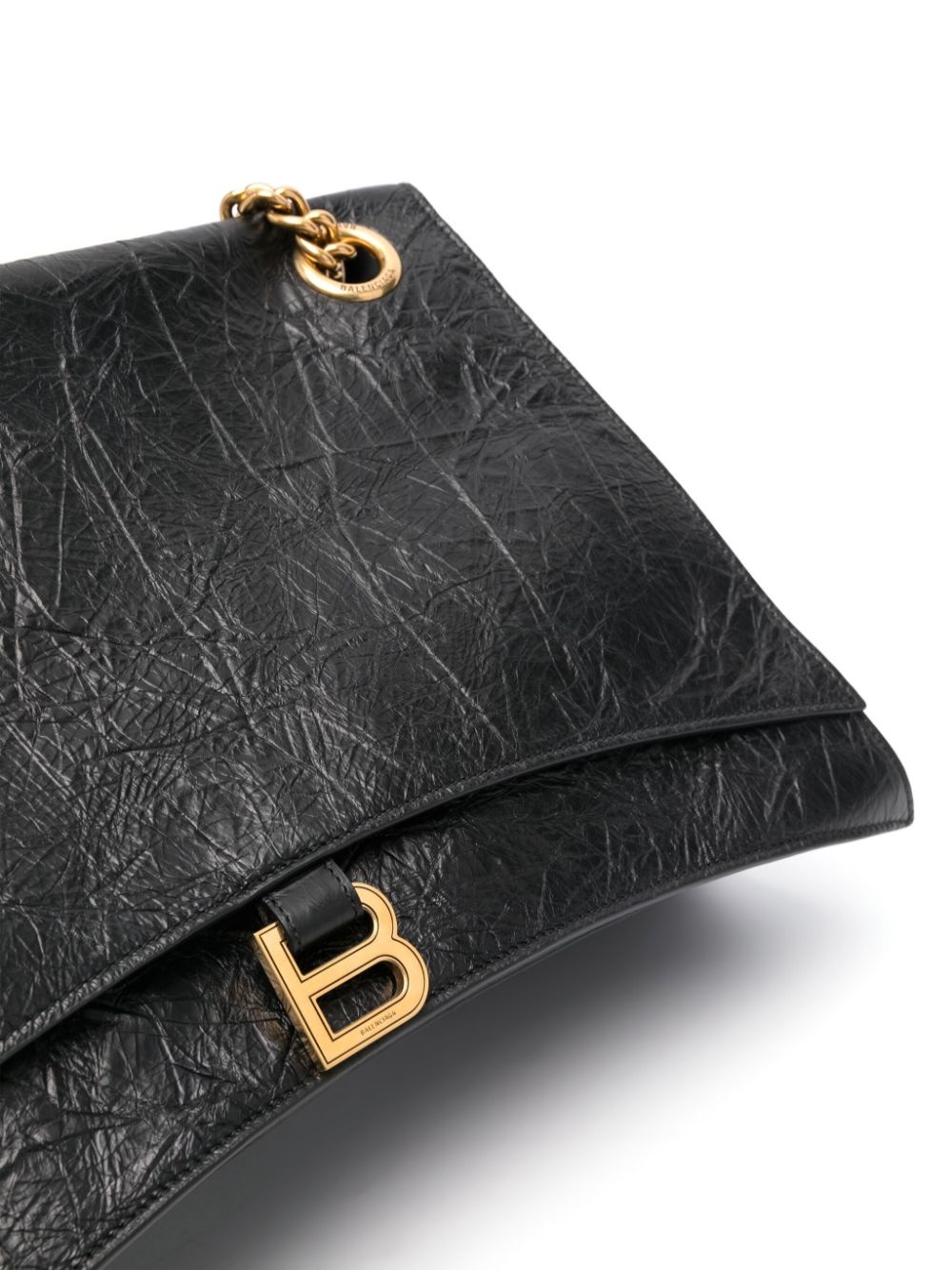 logo-plaque leather shoulder bag - 4