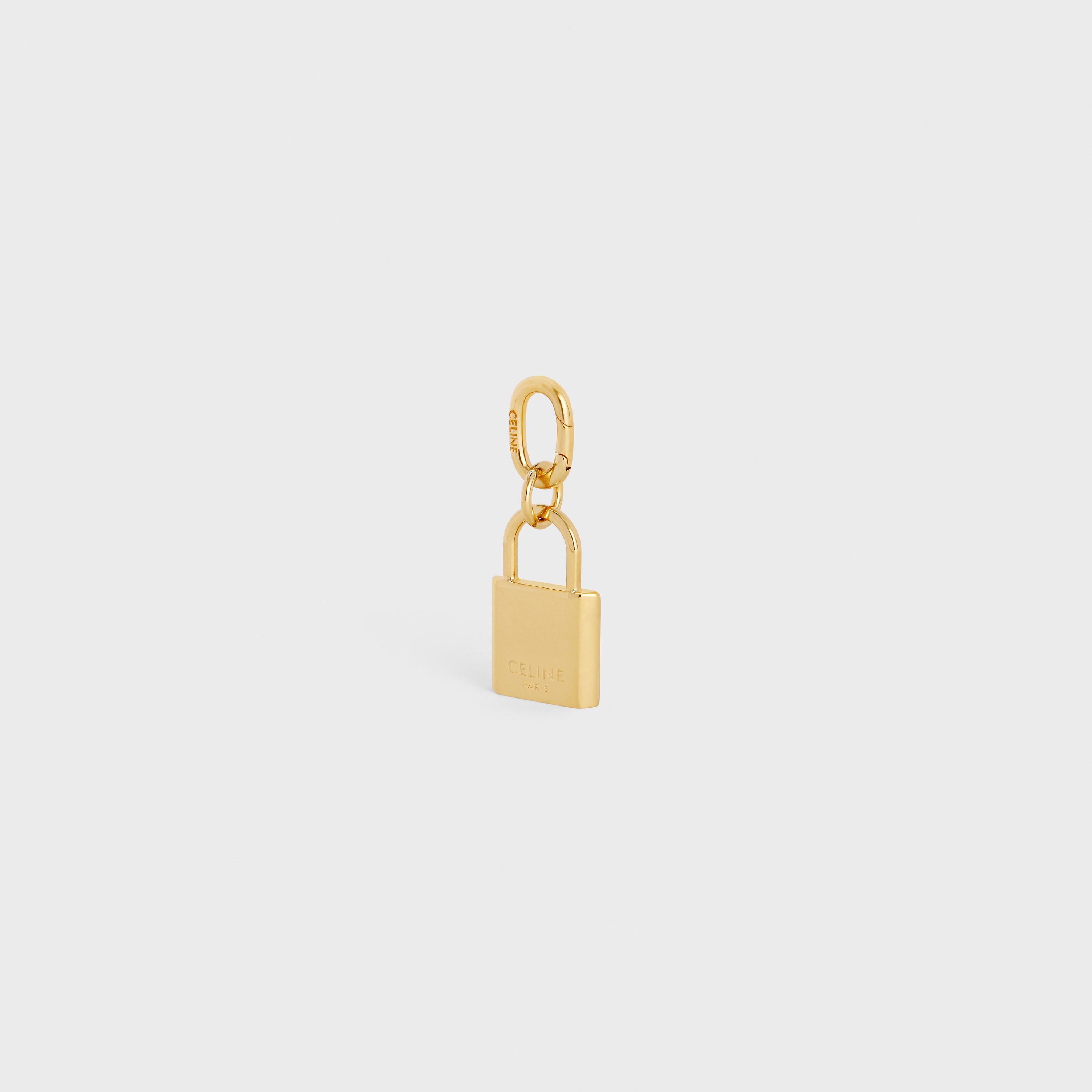 PADLOCK CHARM in Brass - 3