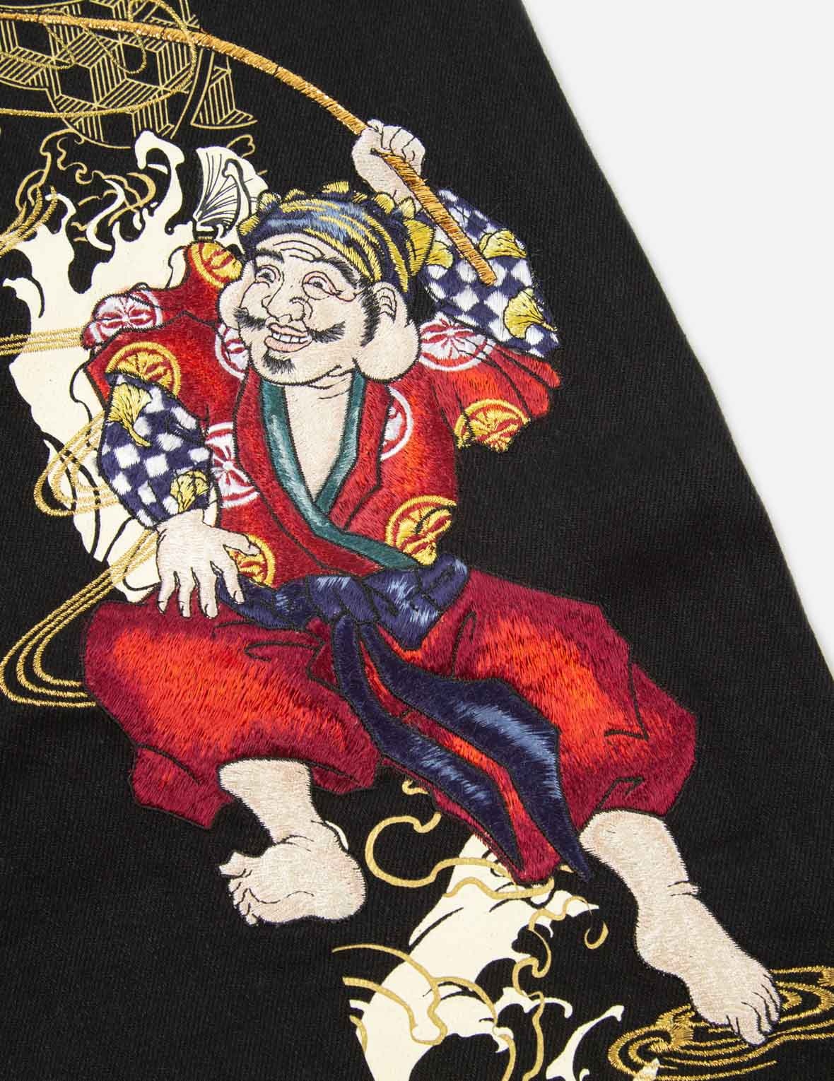 FISHERMAN GOD OF FORTUNE AND KOI-PATTERN DAICOCK CARROT-FIT JEANS #2017 - 9