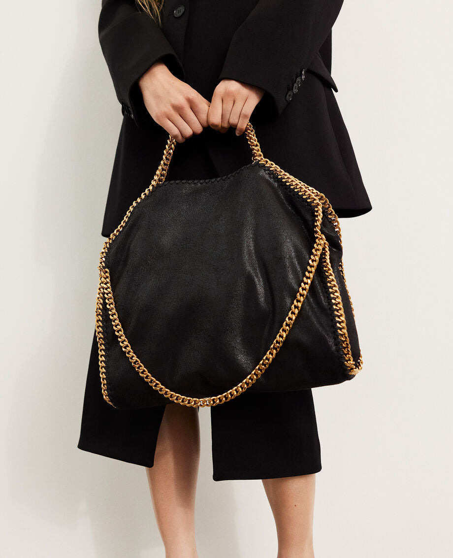 3 Chain Eco Shaggy Deer With Gold Chain Tote Bag - 5