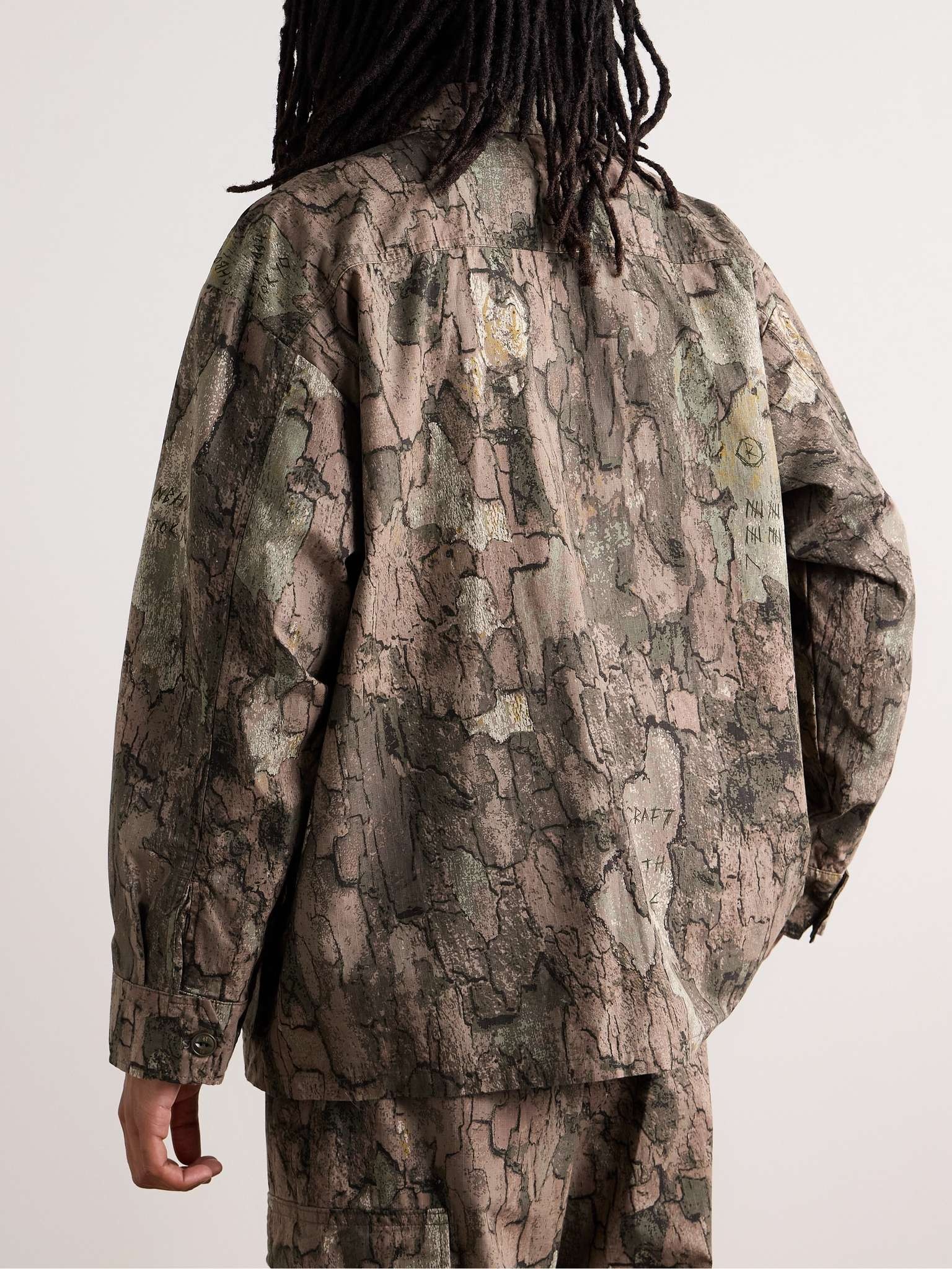 Fatigue Logo-Appliquéd Camouflage-Print Cotton-Ripstop Jacket - 4