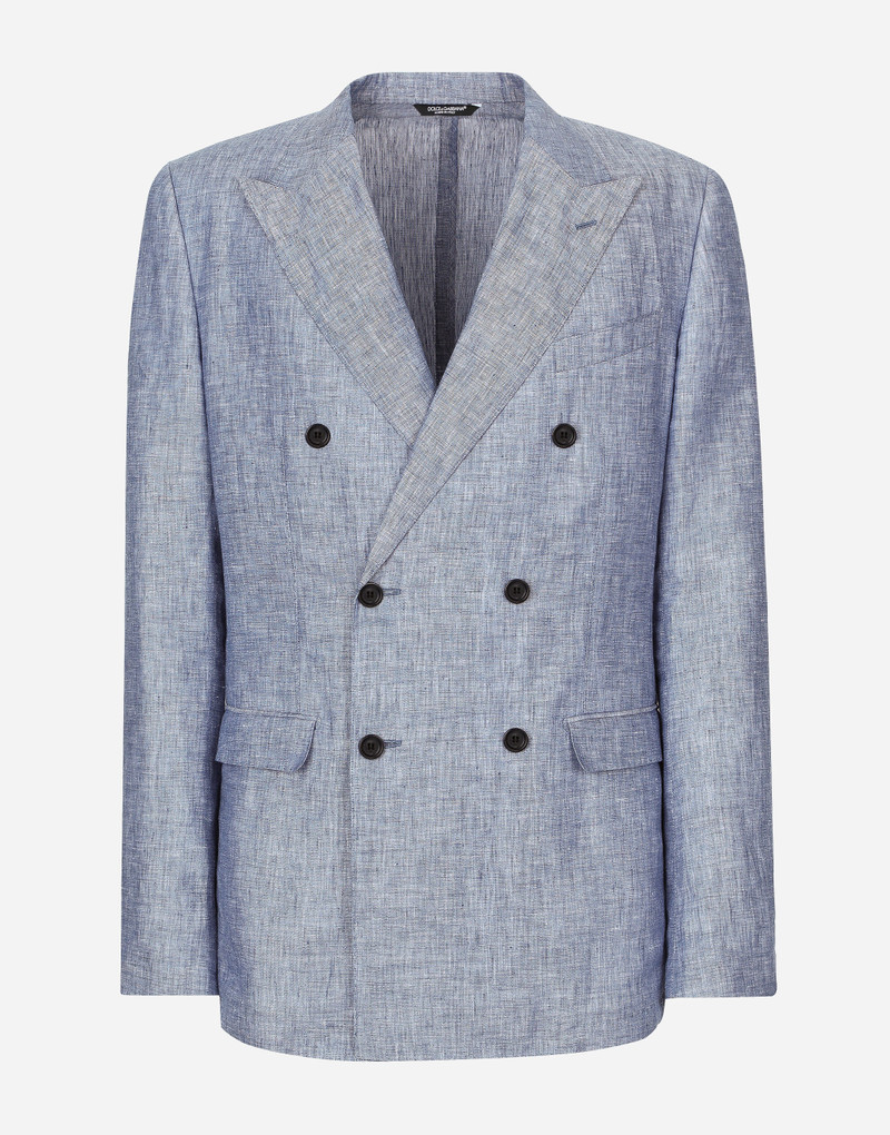 Double-breasted linen Taormina jacket 1
