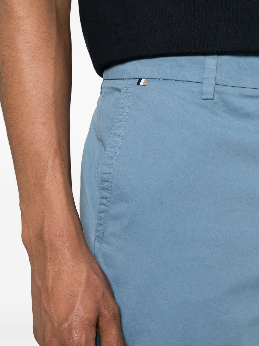 slim-cut chino trousers - 5