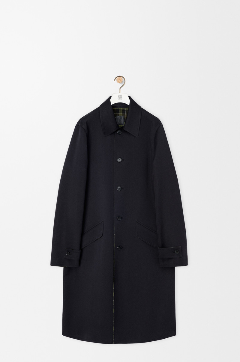 Coat in cotton and wool 1