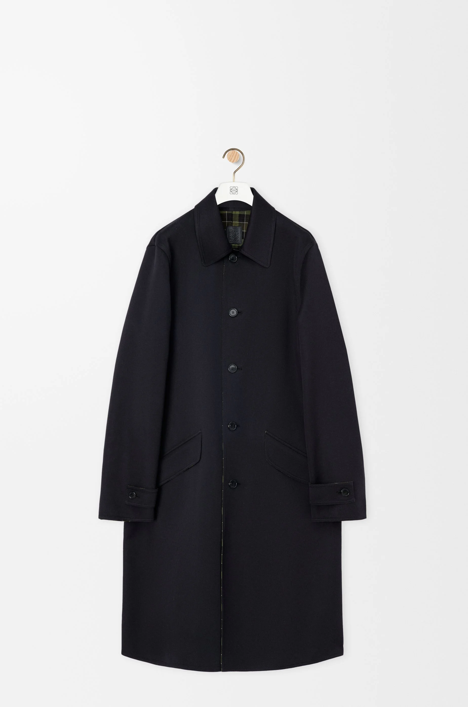 Coat in cotton and wool - 1