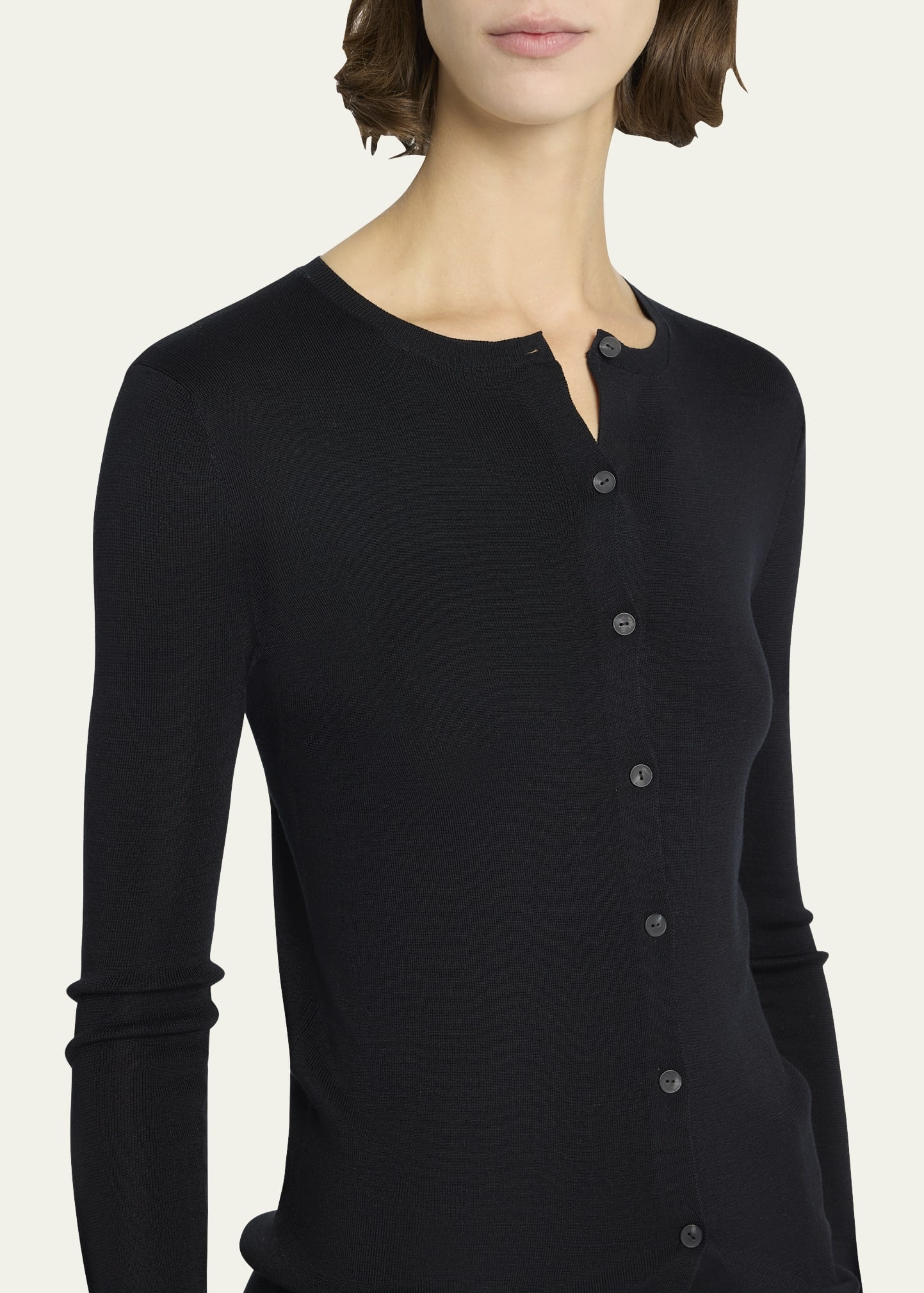 Josette Silk Knit Cardigan - 5