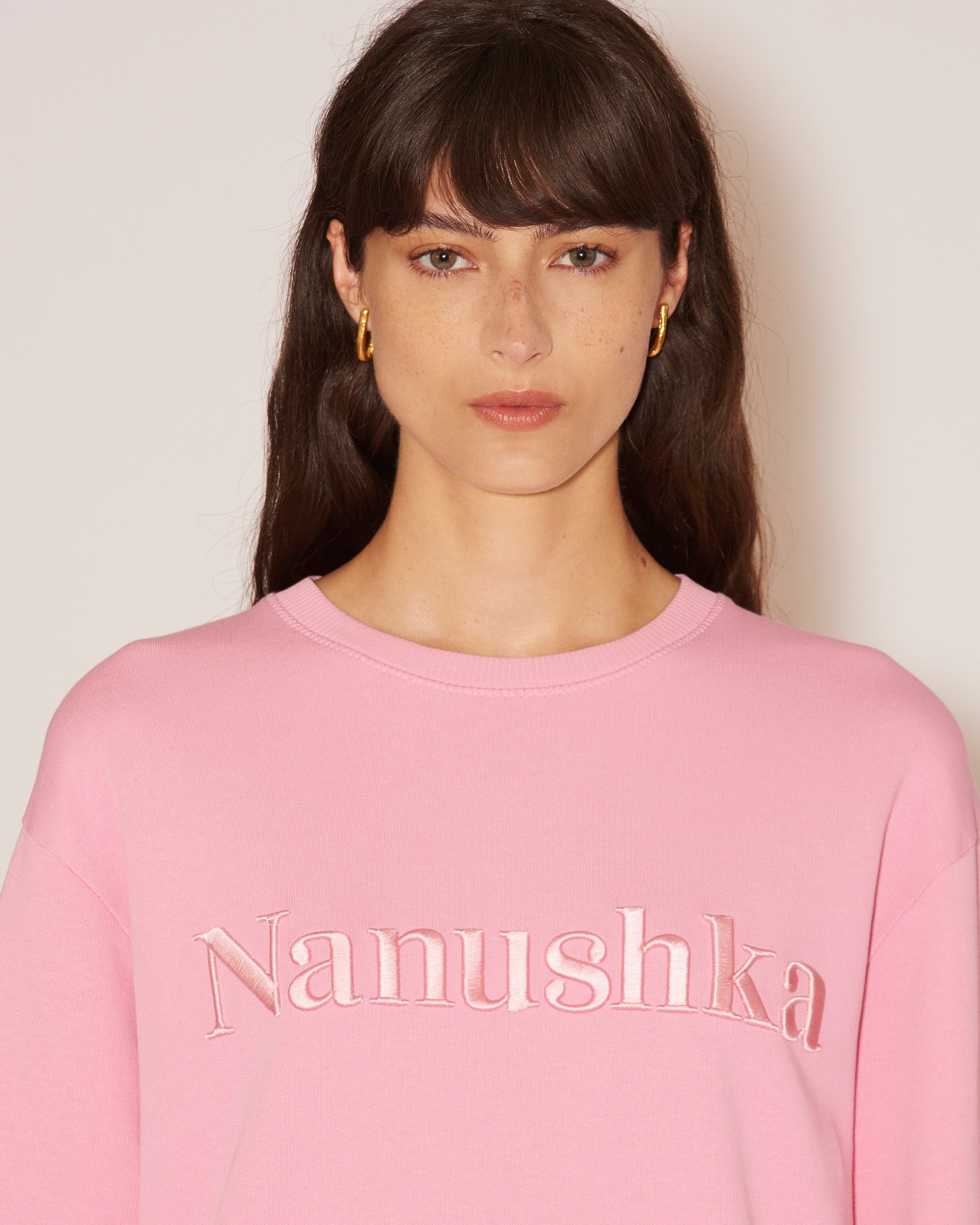 REMY - Organic cotton logo sweatshirt - Pink - 8