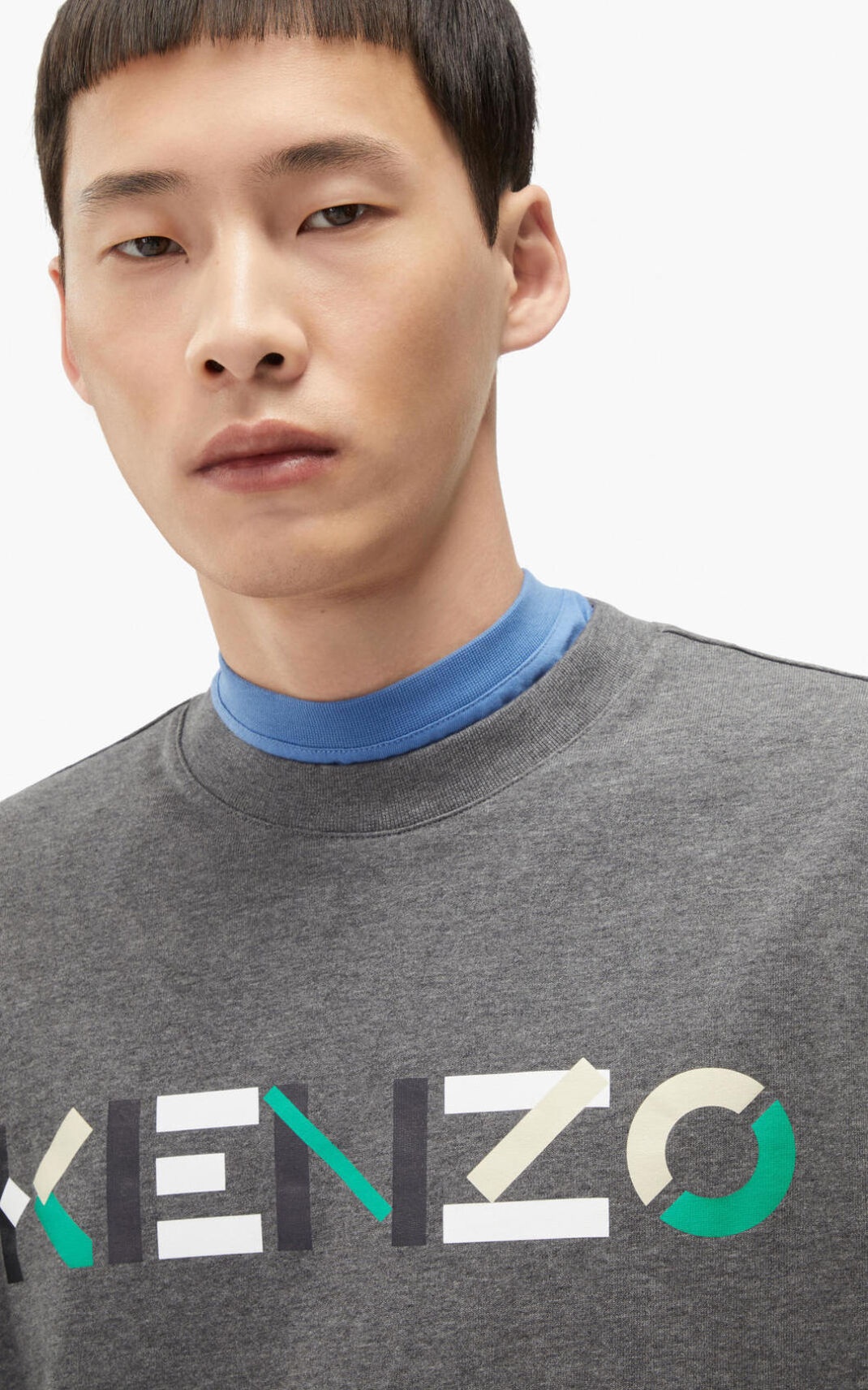 Multicoloured oversize KENZO Logo T-shirt - 3