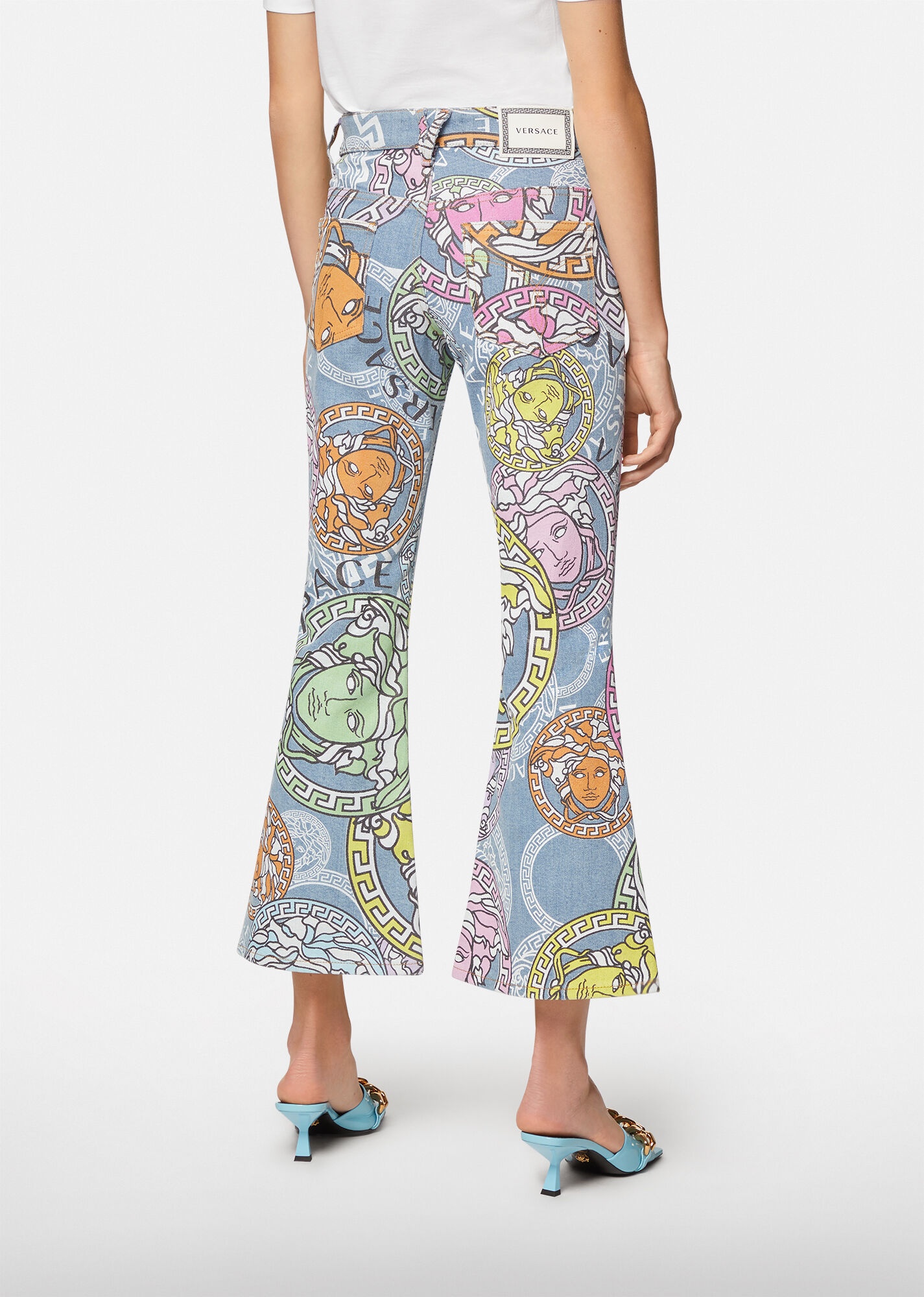 Medusa Amplified Print Flared Jeans - 3