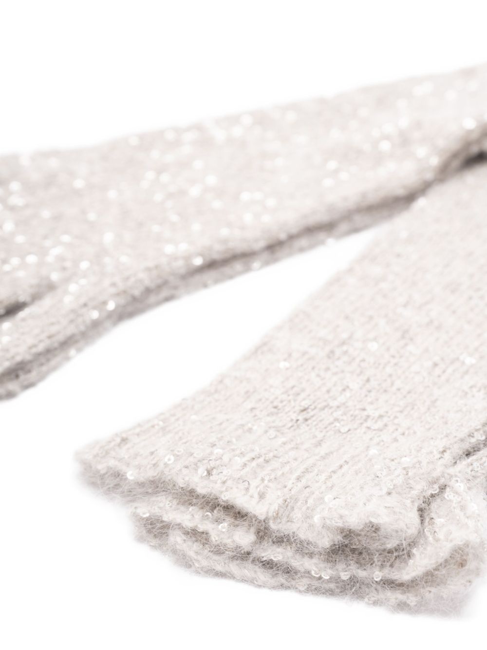 sequin-embellished gloves - 2