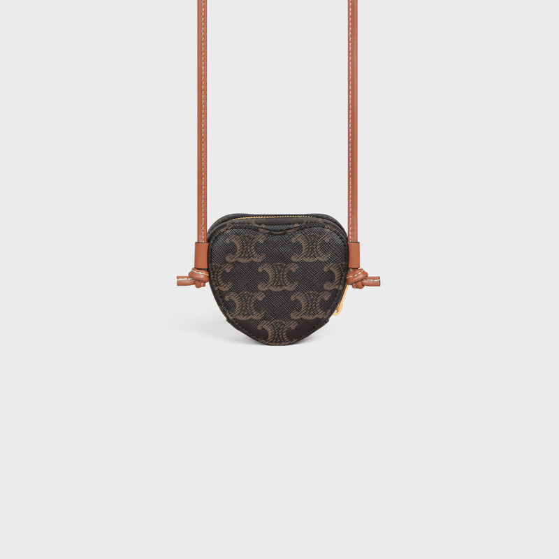 CROSSBODY MICRO HEART in triomphe canvas 4