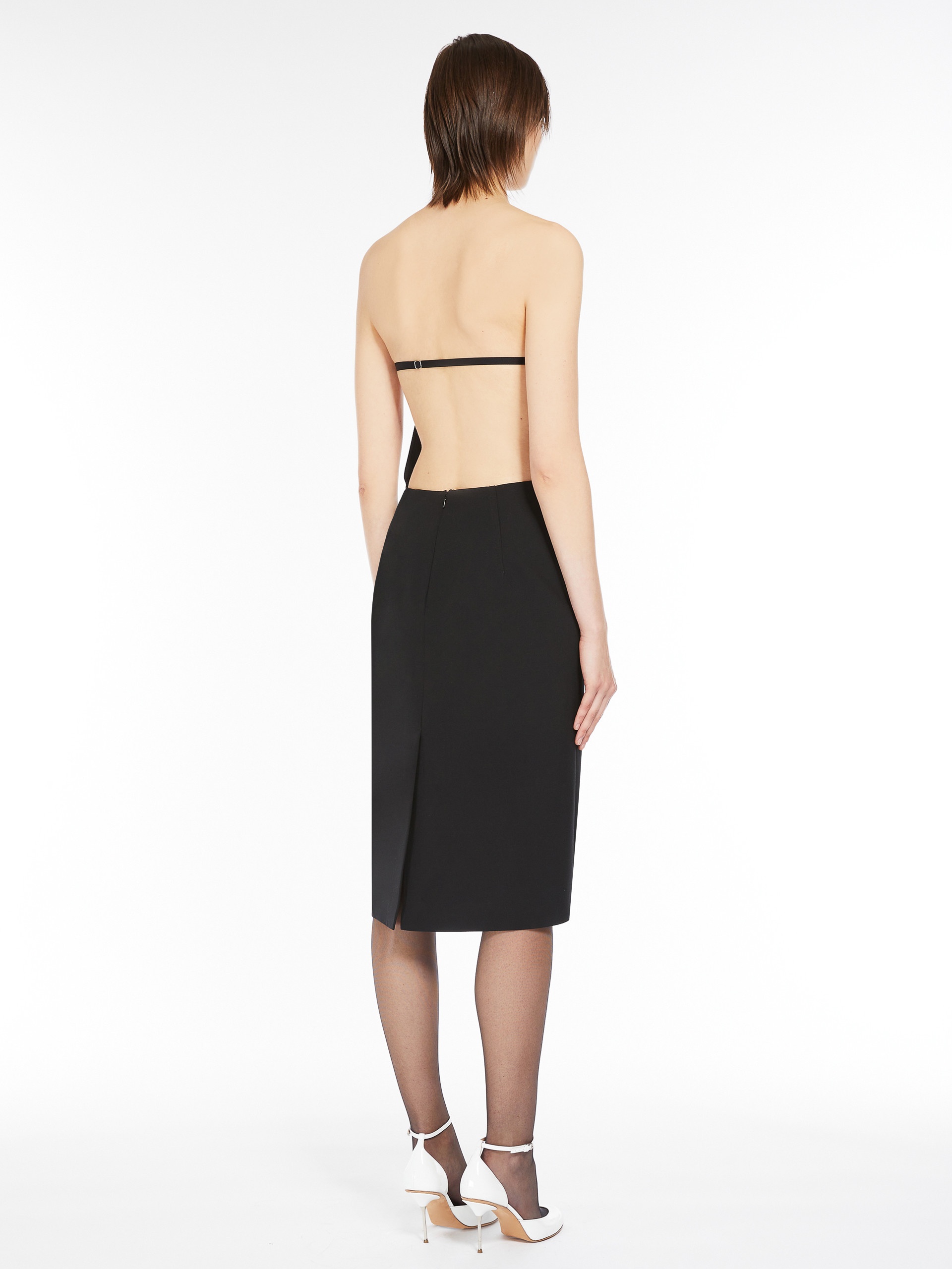 BERGAMO Fitted tech-wool dress - 4