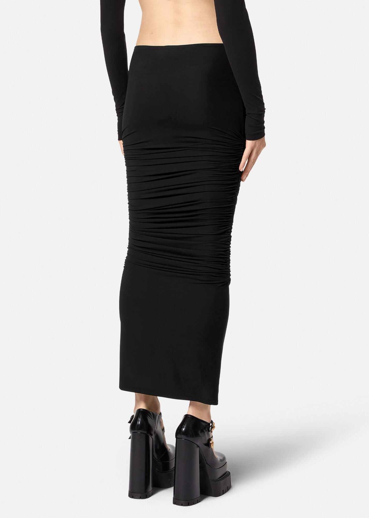 Ruched Midi Skirt - 4