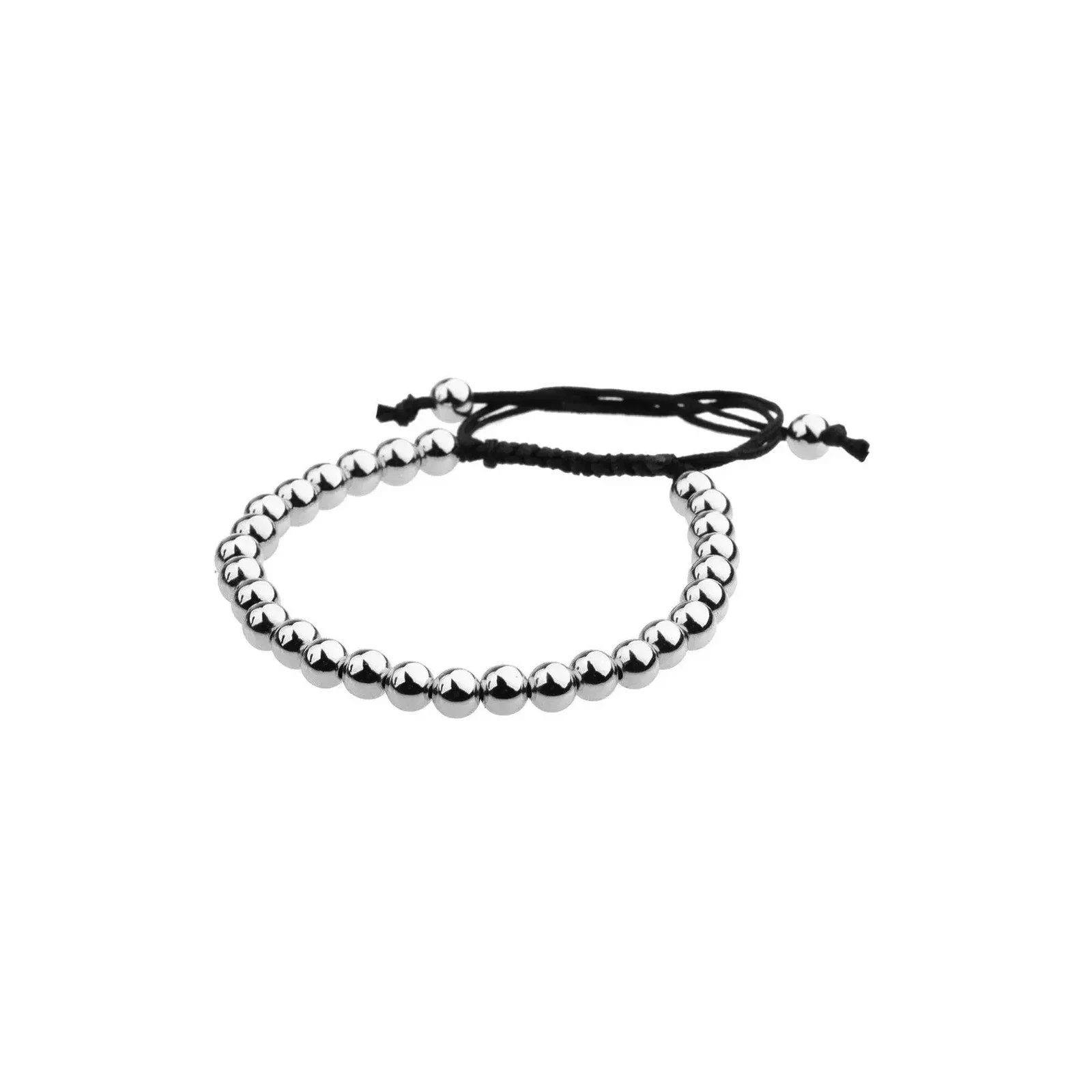 Bracelet - Platinum Bead 4MM. - 1