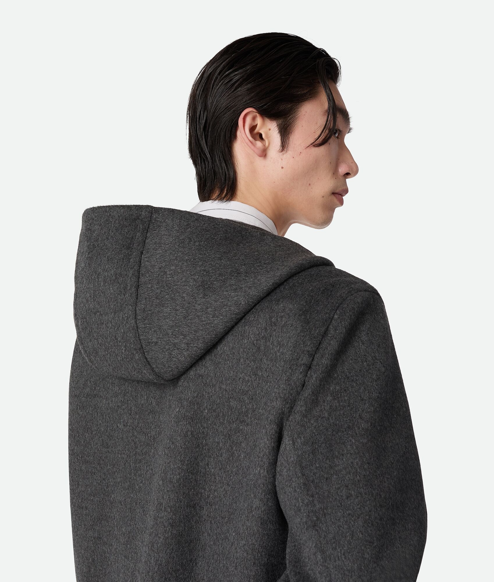 Double Face Wool Hoodie - 5
