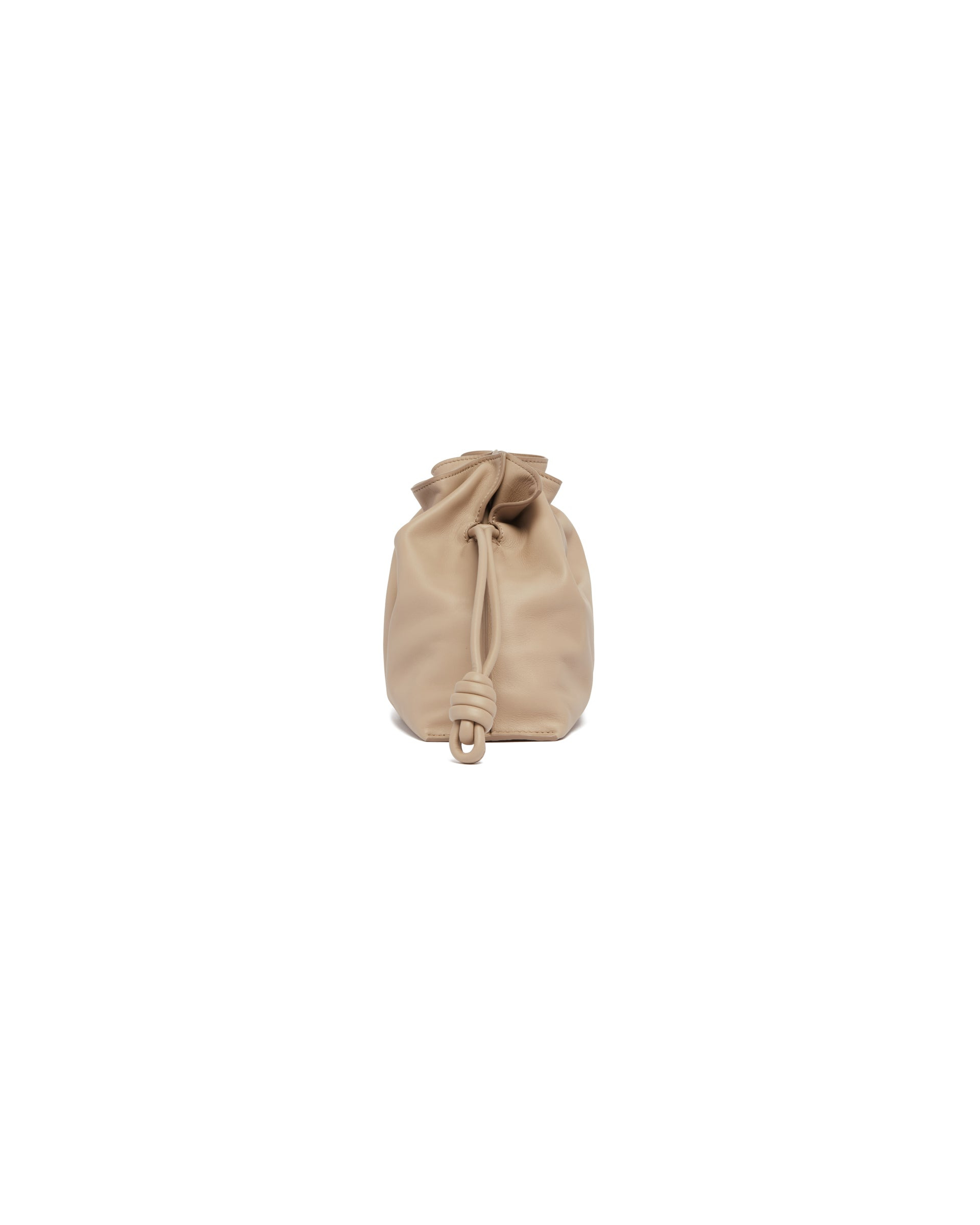 Beige Medium Flamenco Clutch Bag - 2