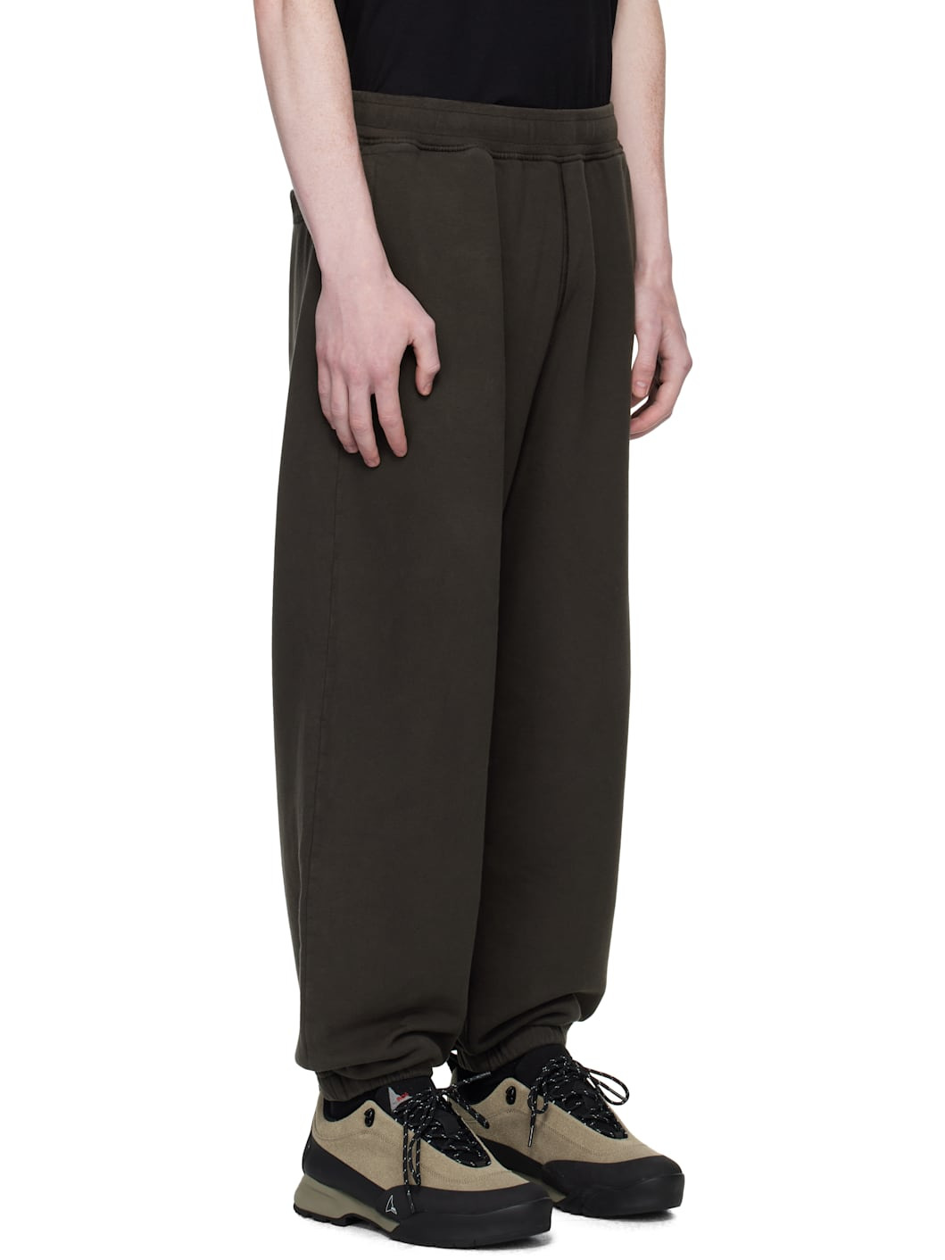 Gray 6200004 Brushed Organic Cotton Fleece Sweatpants - 2