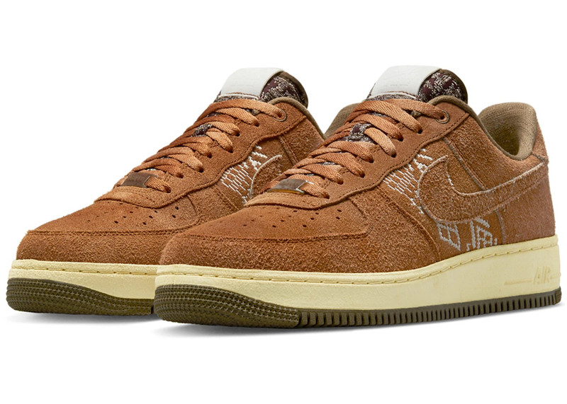 Nike Nike Air Force 1 Low '07 PRM NAI-KE Brown outlook