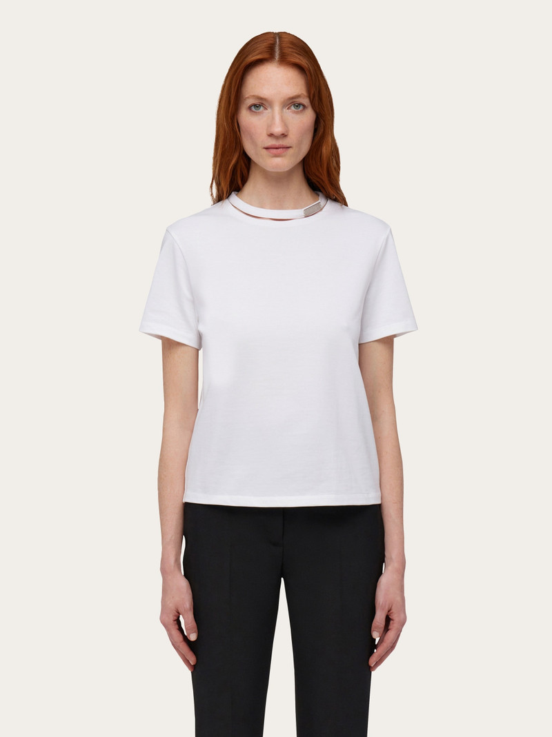 FERRAGAMO T-shirt with custom tab outlook