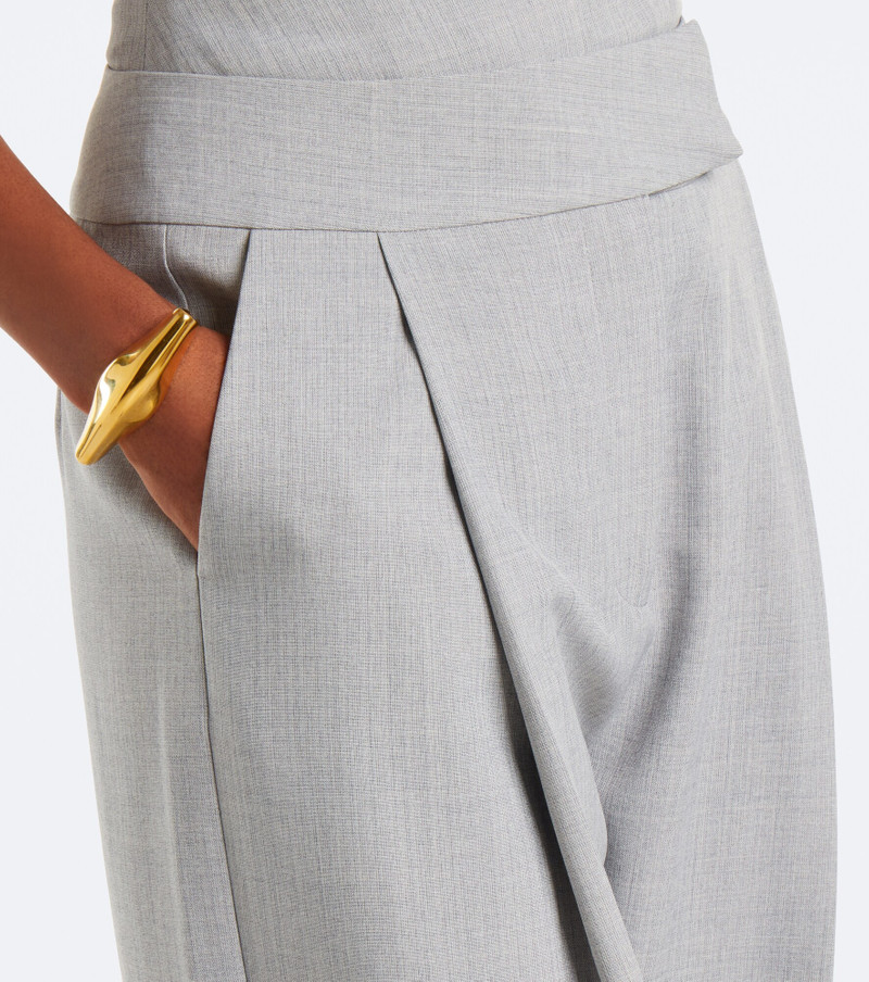 Crêpe wide-leg pants 3