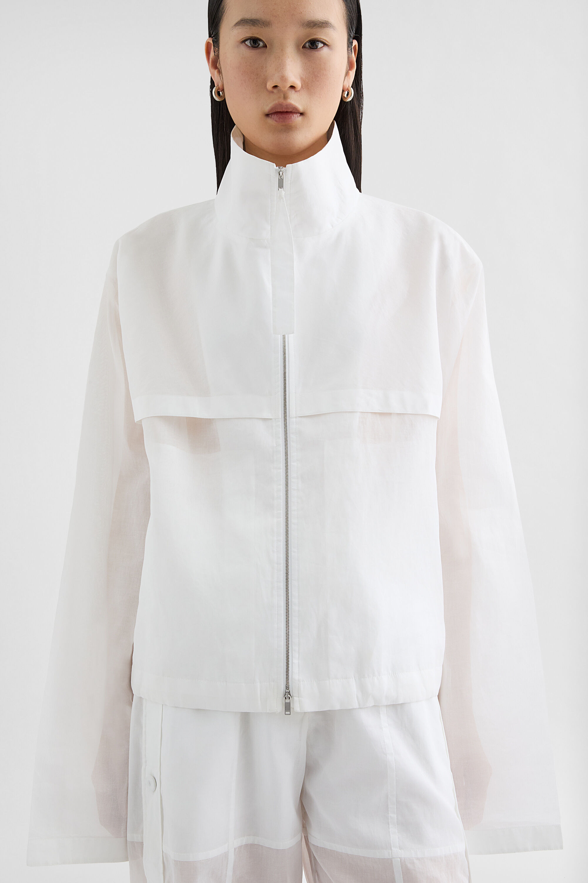 Cotton Muslin Blouson - 3
