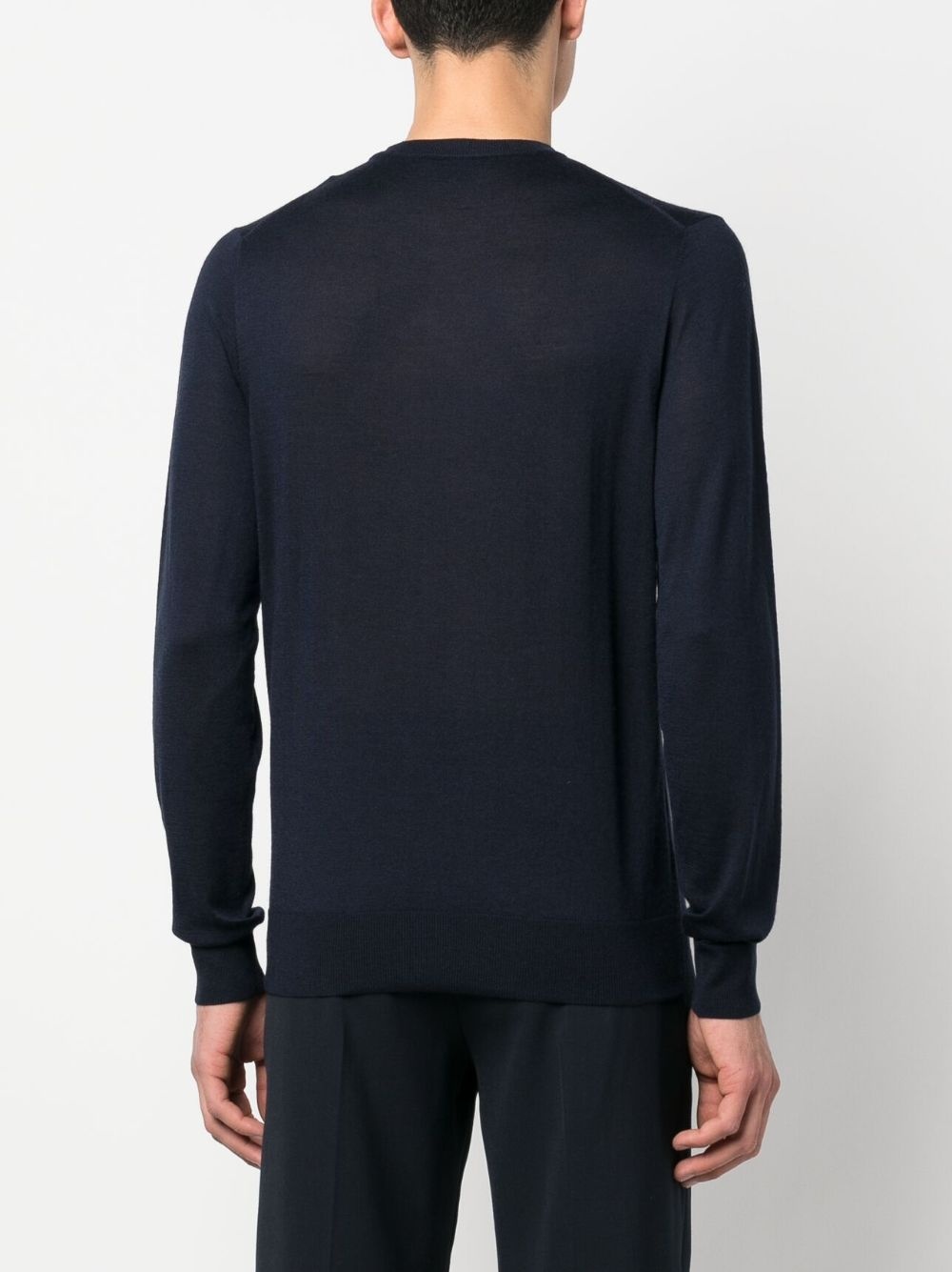 fine-knit long-sleeve jumper - 4