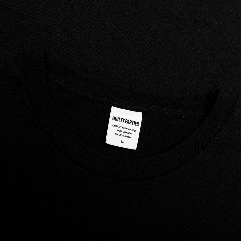 WASHED HEAVYWEIGHT CREWNECK T-SHIRT TYPE 2 - BLACK - 5