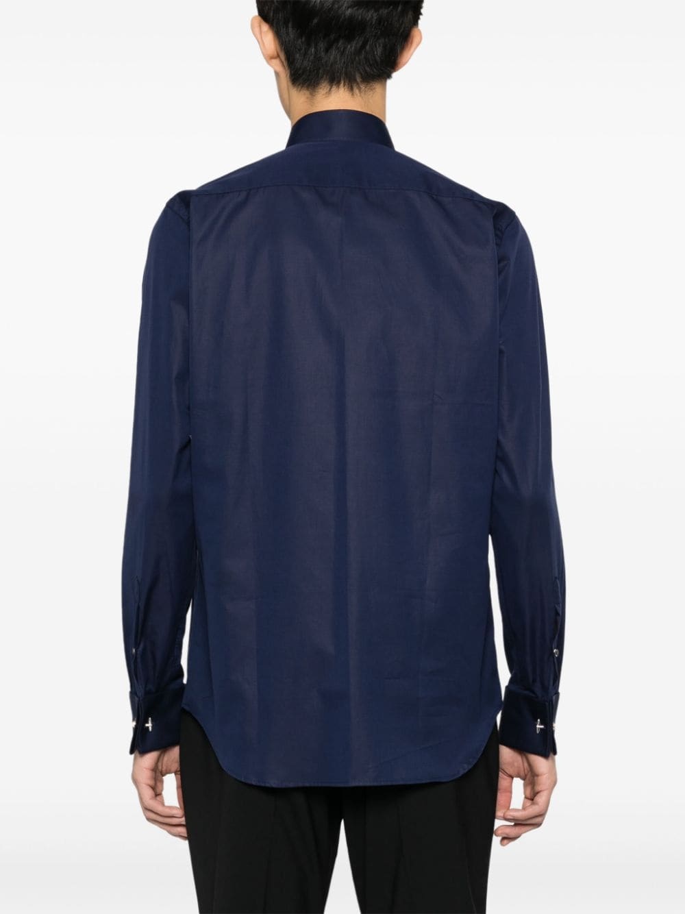 pleat detailing cotton shirt - 2