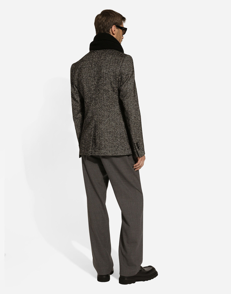 Single-breasted wool Portofino-fit jacket 3