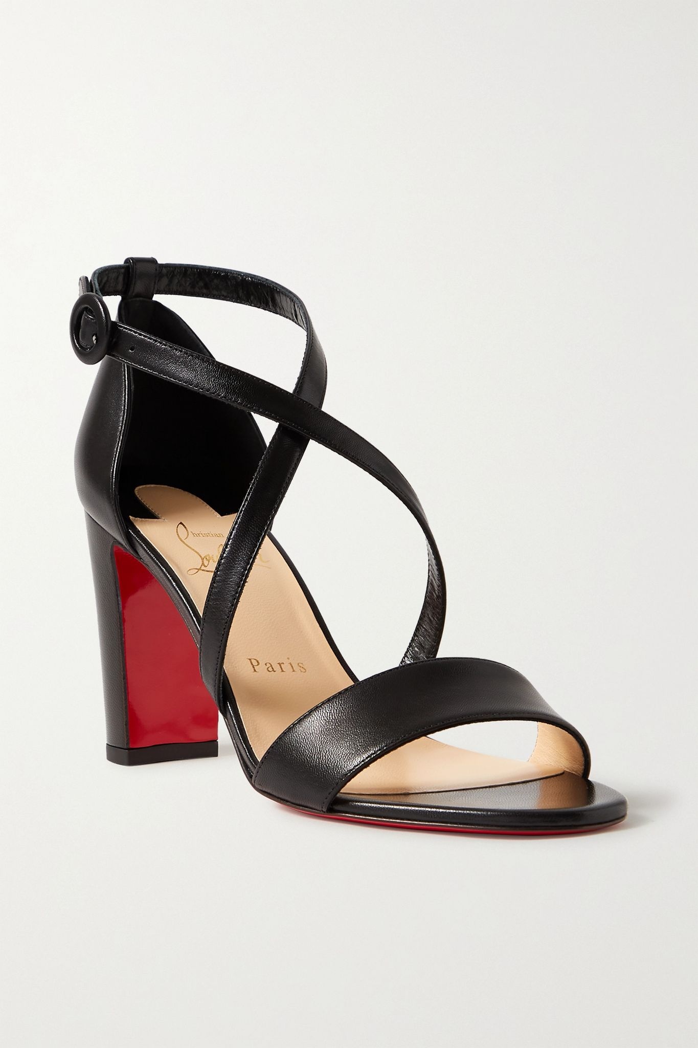 Loubi Bee 85 leather sandals - 1