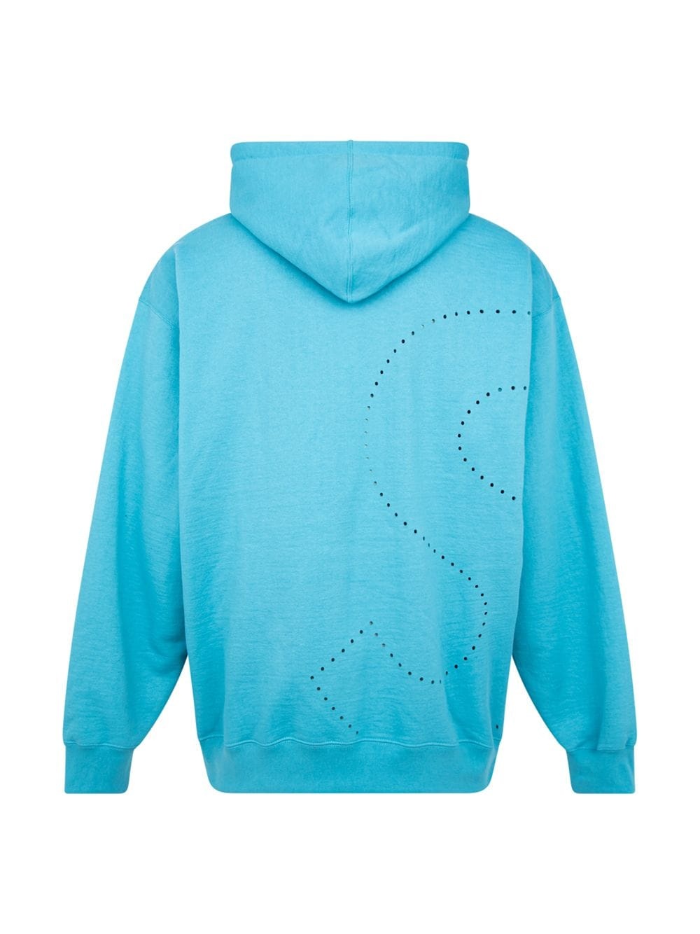 laser cut 'S' logo hoodie - 2