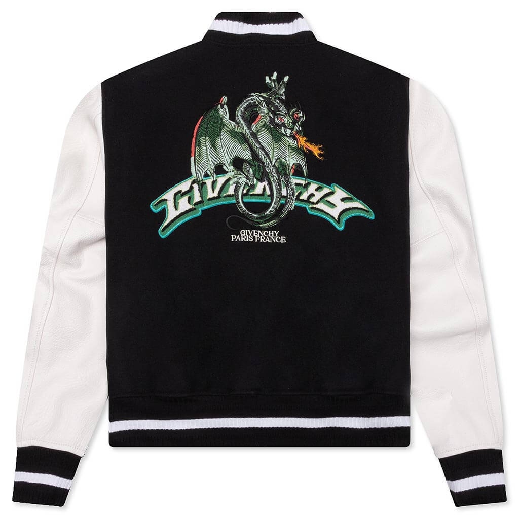 VARSITY JACKET - BLACK/WHITE - 2