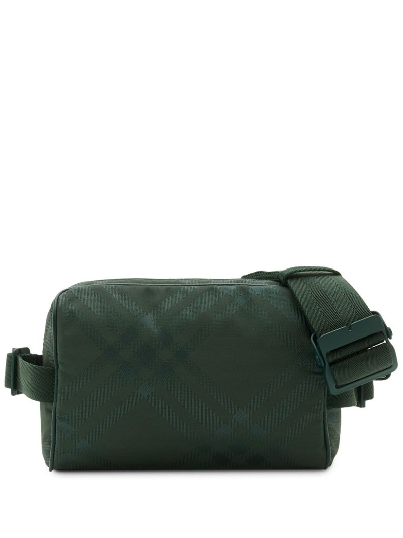check-jacquard belt bag 1