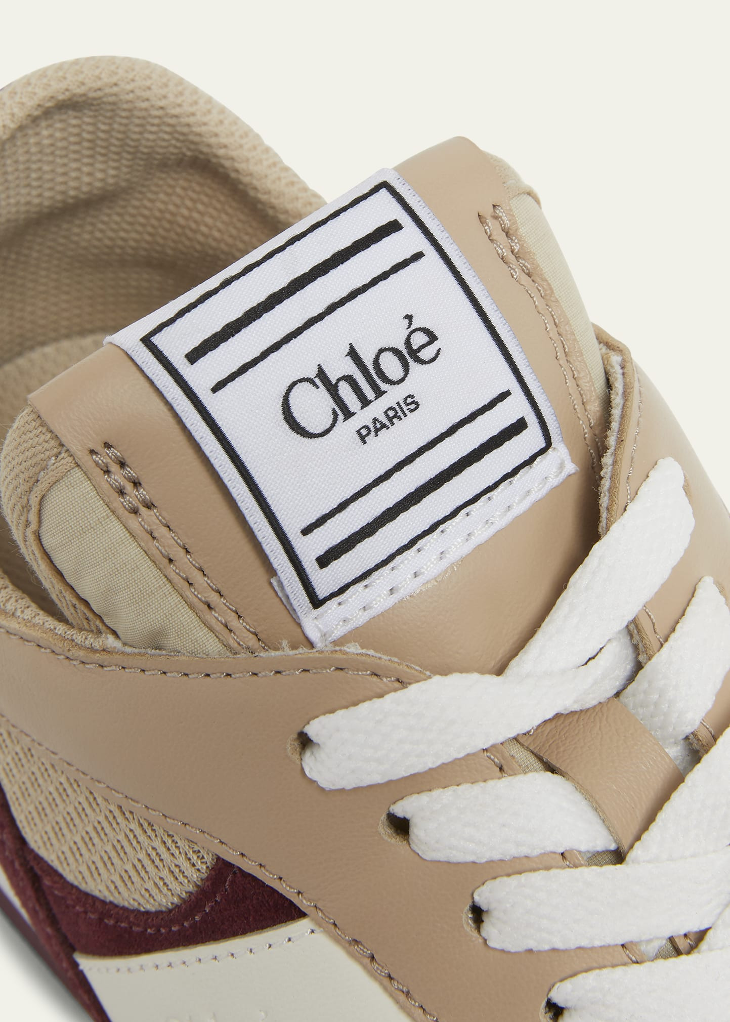 Kick Mixed Leather Retro Low-Top Sneakers - 4