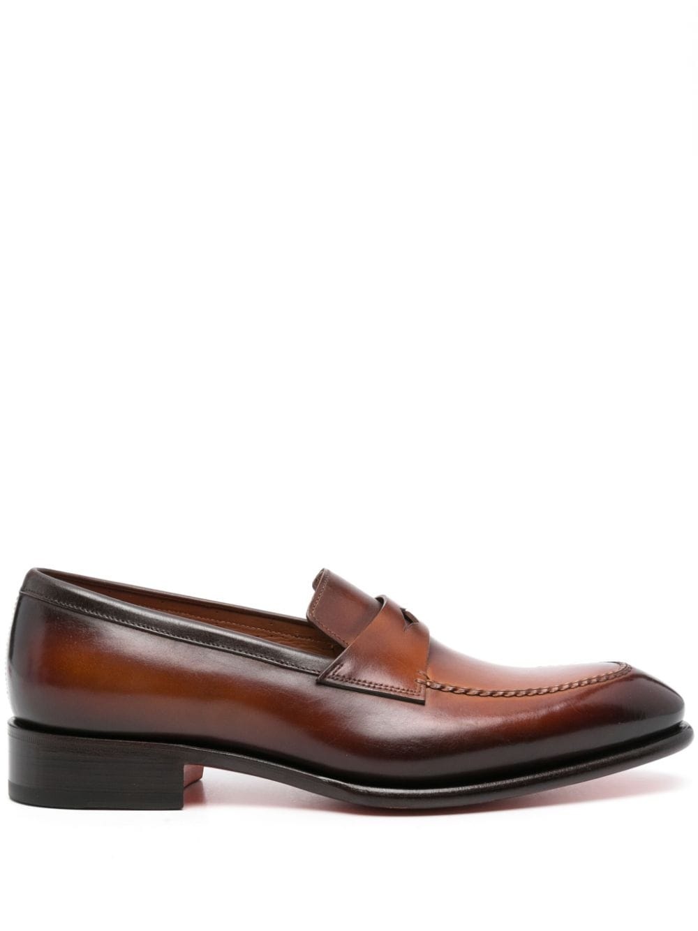 penny-slot leather loafers - 1