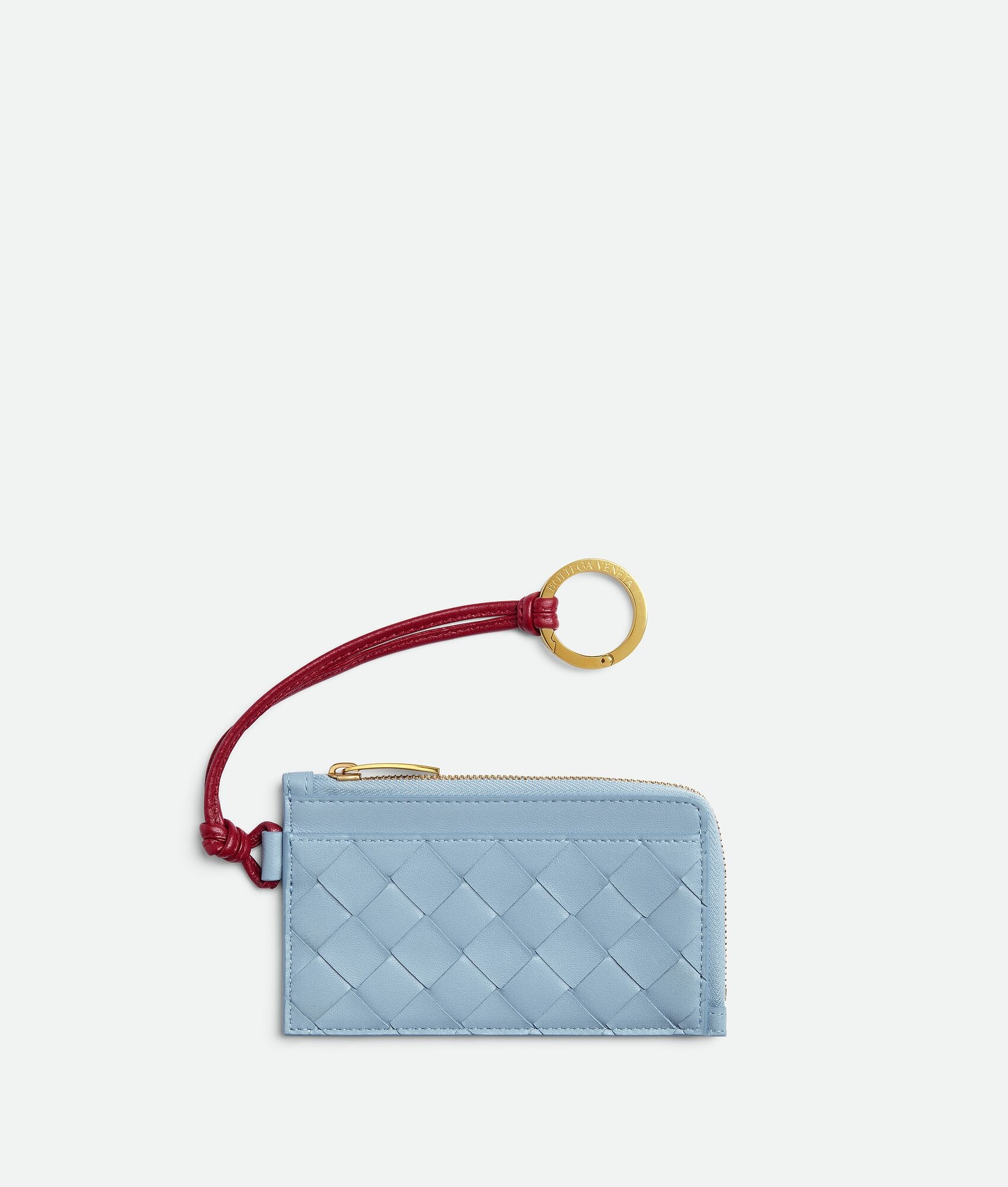 Intrecciato L-Zipped Card Case With Hook - 1