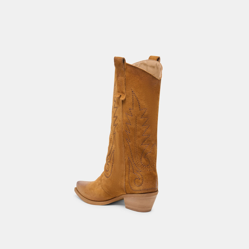 SAMMY BOOTS CHESTNUT SUEDE 5